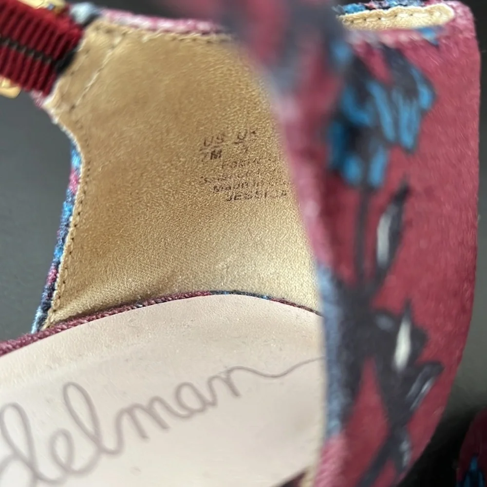 Libby Edelman Velvet Chunky Heels